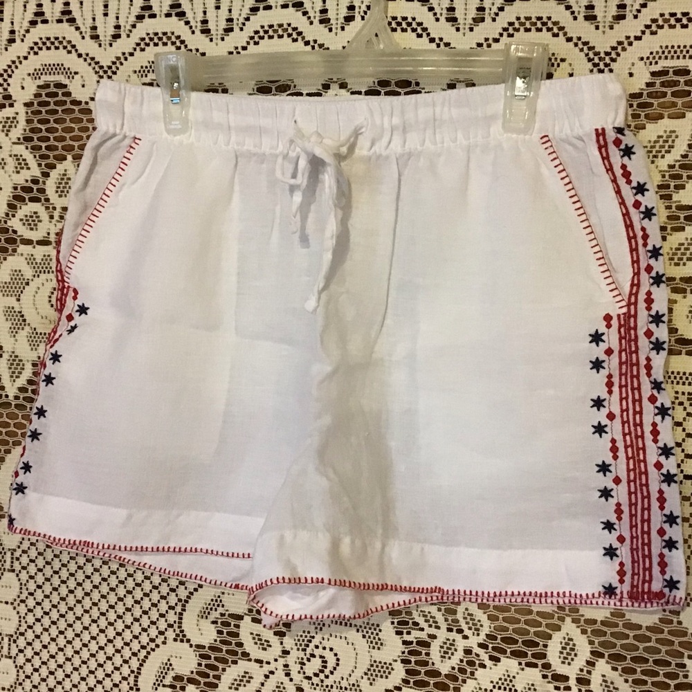 Cynthia Rowley 100% Linen Shorts